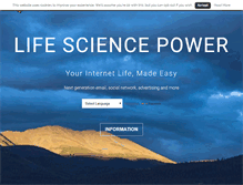 Tablet Screenshot of lifesciencepower.com